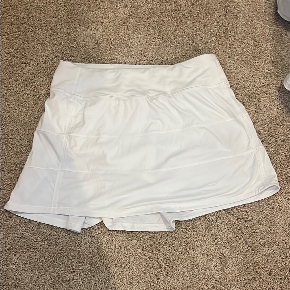 Lululemon Athletica White Skorts Lightweight Athletic Wear